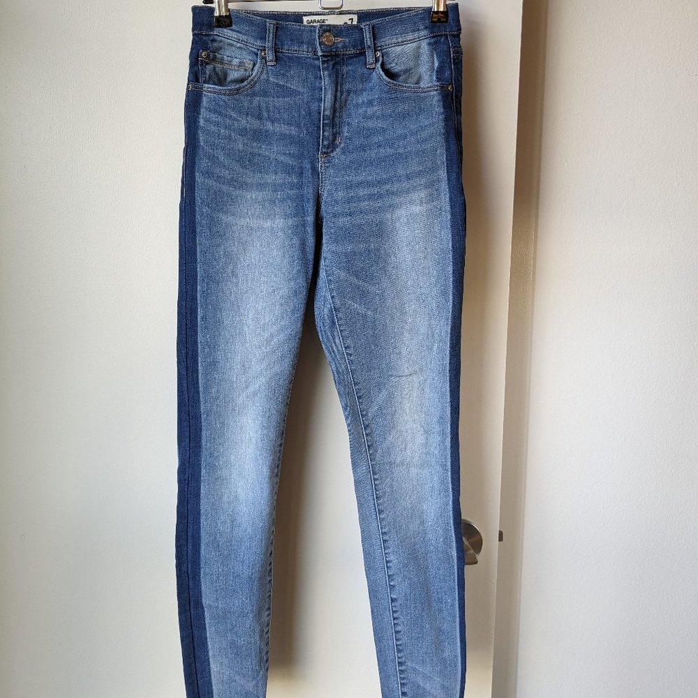 Garage High Rise Jeans w/ Side Stripe (Size: 7)